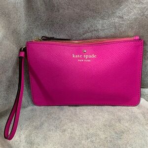 Kate Spade New York Cedar Street Pink Saffiano Leather Wristlet